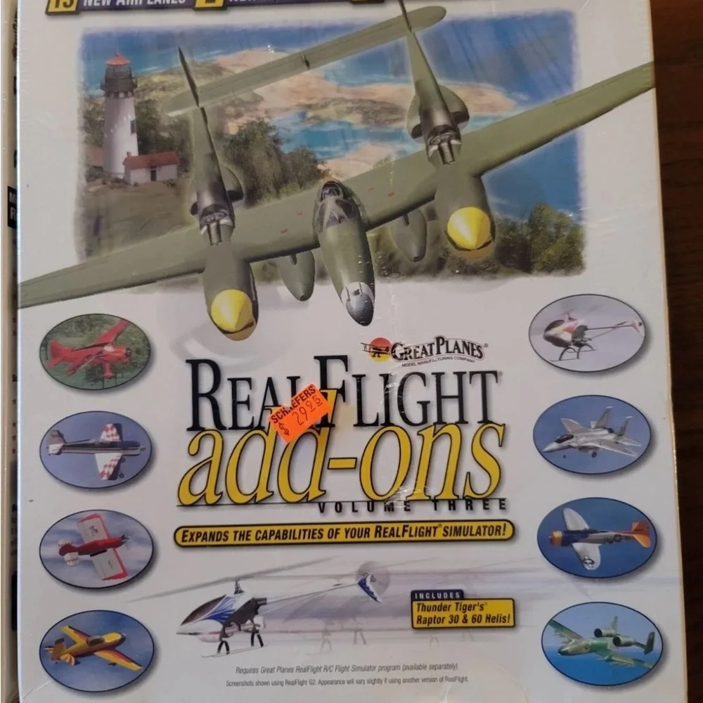 Great Planes RealFlight Add-ons, Vol 2 & 3. New and Sealed